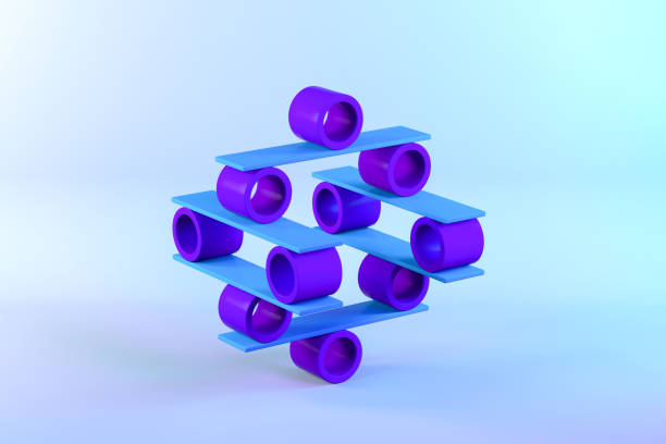 istock Balance, Teamwork, Minimal Concept, Abstract Geometric Shapes 1303198355