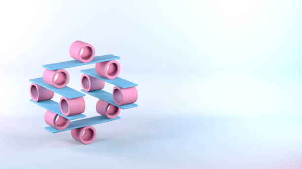istock Balance, Teamwork, Minimal Concept, Abstract Geometric Shapes 1303198442
