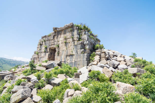 istock Tower of Claudius, Faqra Roman ruins 1303201540