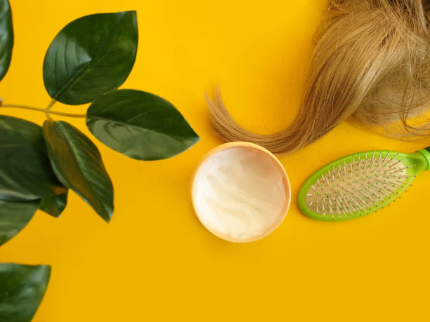 istock cosmetic mask for hair, comb 1303201859