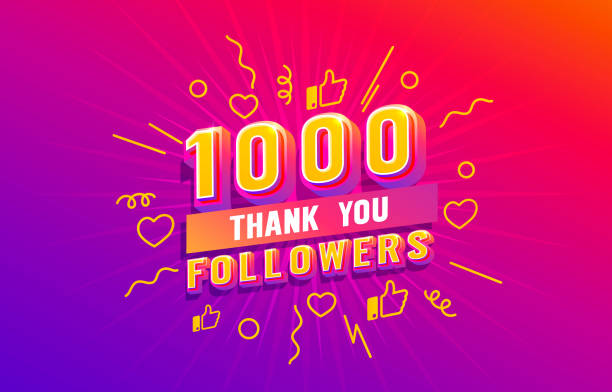 Thank you 1000 followers, peoples online social group, happy banner celebrate, Vector Thank you 1000 followers, peoples online social group, happy banner celebrate, Vector illustration number 1000 stock illustrations
