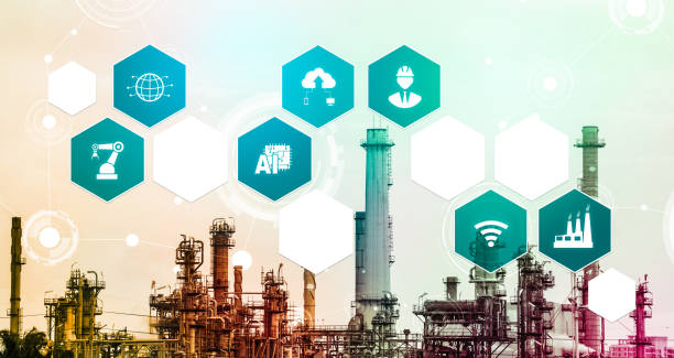 istock Industry 4.0 technology concept - Smart factory for fourth industrial revolution 1303208013