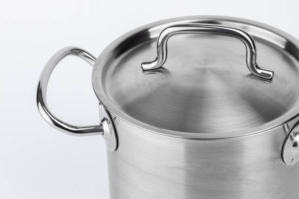 istock New metal cooking pot isolated on white 1303210897