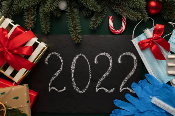 istock Black plaque that says 2022. 1303213778