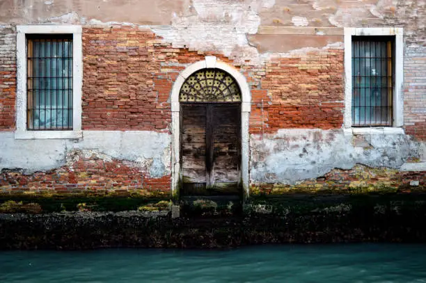 Photo of Vintage door and windows in Venice, Italy