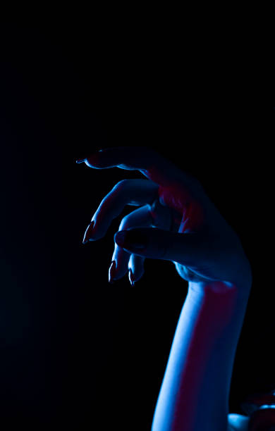 istock Mysterious woman silhouette. 1303217925