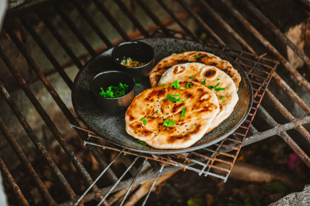 istock Traditional Indian Naan Flatbread 1303218065