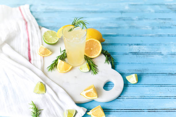 istock Refreshing Lemon Lime Drink in a Glass for the Summer 1303221942