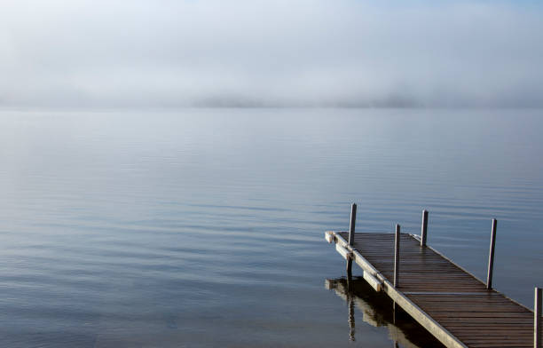 istock Sunrise Northern Lake Dock 1303223759