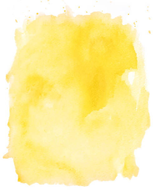 istock Yellow watercolor background 1303238165