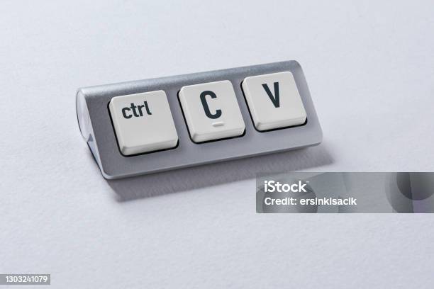 Copy Paste Keyboard Stock Photo - Download Image Now - Imitation, Copying, Glue