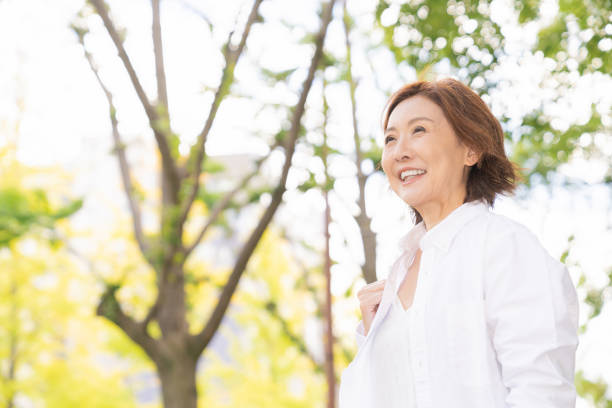istock senior age woman , smile 1303242736