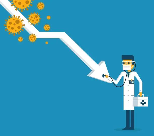 Vector illustration of Global pneumonia virus