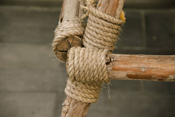 istock Manila Rope bound to dry wood 1303250030