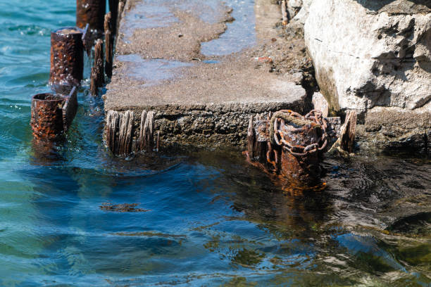 Jetty in Varenna on Lake Como, Italy