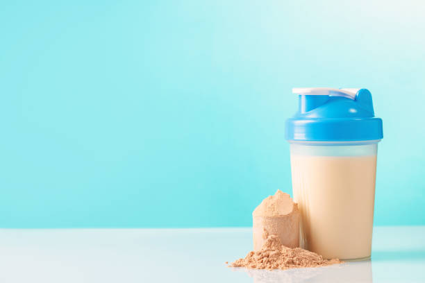 Protein sport shake and powder . Fitness food and drink. Diet Protein sport shake and powder . Fitness food and drink. Diet protein stock pictures, royalty-free photos & images