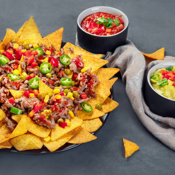 istock Delicious hispanic mexican meal board 1303262407