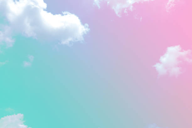 istock beauty soft multicolor on sky fluffy clouds  pastel cloud. white green abstract cloud and green color 1303266964