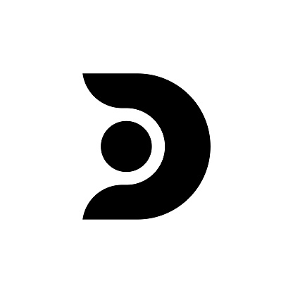 D style logo icon shape