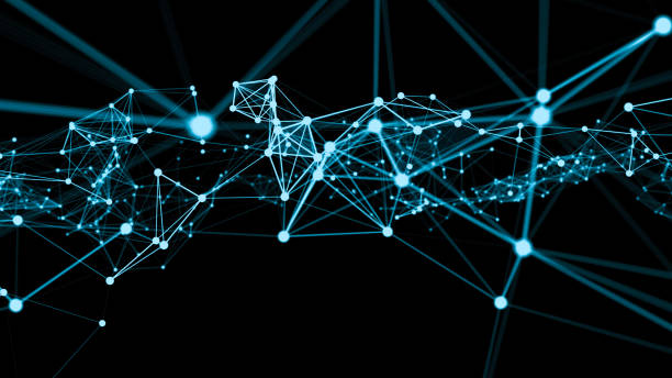 istock Wave of connection network dots of innovative creation 1303274631