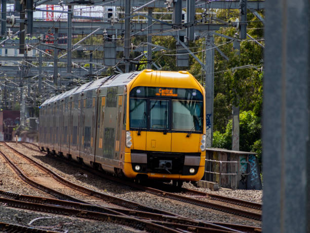 istock Commuter train approaching train station in Sydney NSW Australia 1303285848