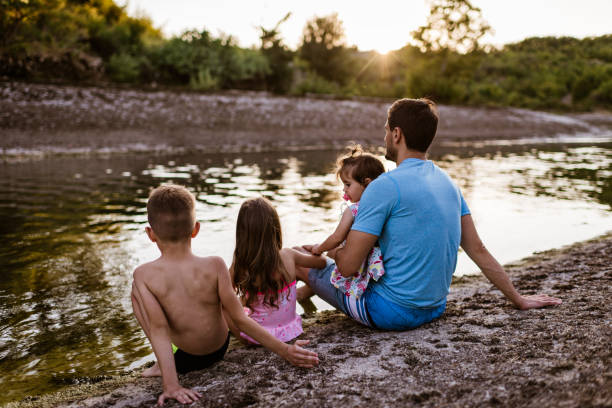 istock Family relaxation on the river 1303291514
