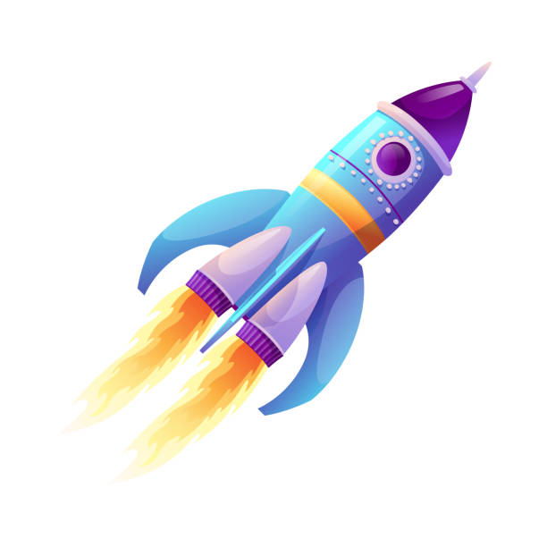 Rocket Launch And Fire Flame Spaceship Startup Isolated Spacecraft Liftoff  Cartoon Icon Vector Boosters In Flight Start Of Business New Project Symbol  Takeoff Of Rocketship Spacecraft On Speed Stock Illustration - Download