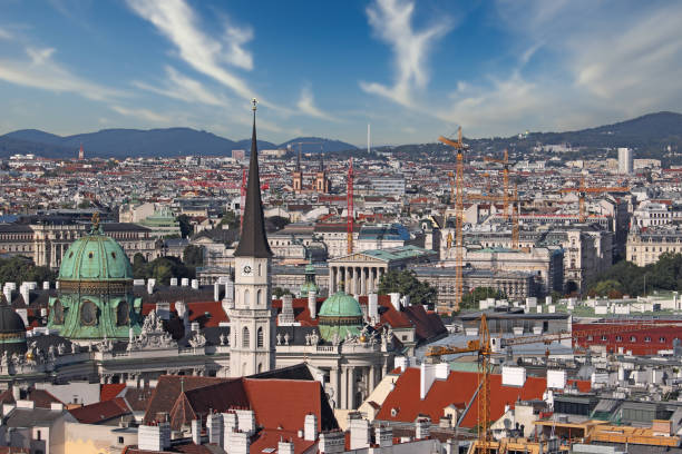 istock buildings churches and cranes Vienna cityscape 1303296650