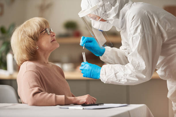 istock Senior woman passing the coronavirus test 1303297893