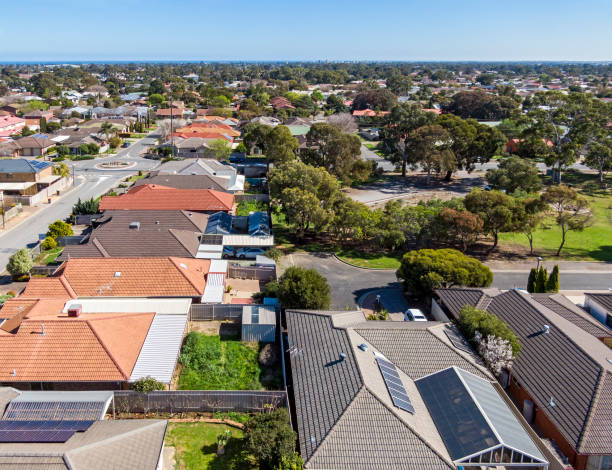 istock Aerial view Adelaide affordable working class suburb with leafy parkland 1303301285