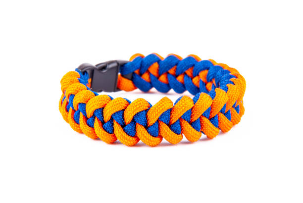 Paracord bracelet stock photo