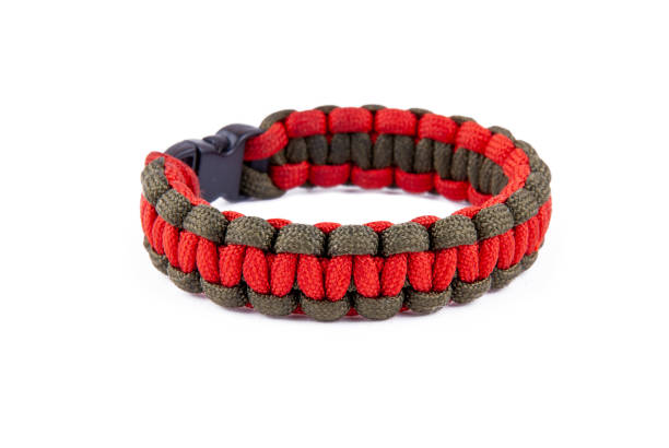 Paracord bracelet stock photo