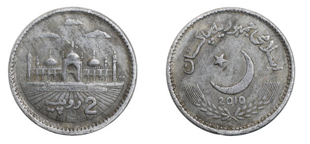 istock Pakistan two rupees coin on a white isolated background 1303311209
