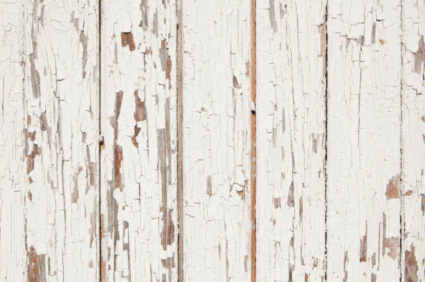 woden palisade фон, белый - wood paint white peeling стоковые фото и изображения