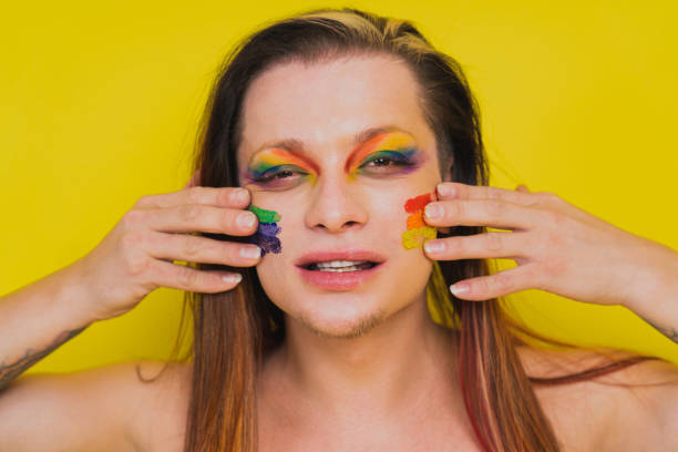 istock Transgender man fights for human rights, lgbt concept 1303315210