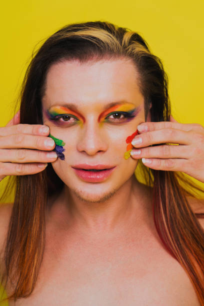 istock Transgender man fights for human rights, lgbt concept 1303317273