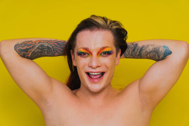 istock Transgender man fights for human rights, lgbt concept 1303318347