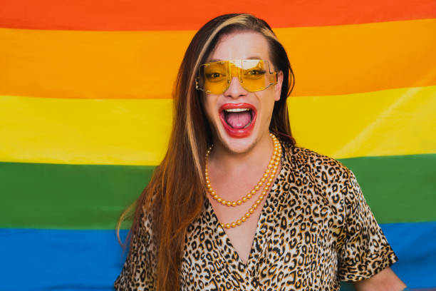 istock Transgender man fights for human rights, lgbt concept 1303322383