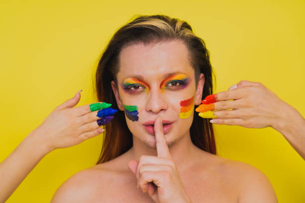 istock Transgender man fights for human rights, lgbt concept 1303323957