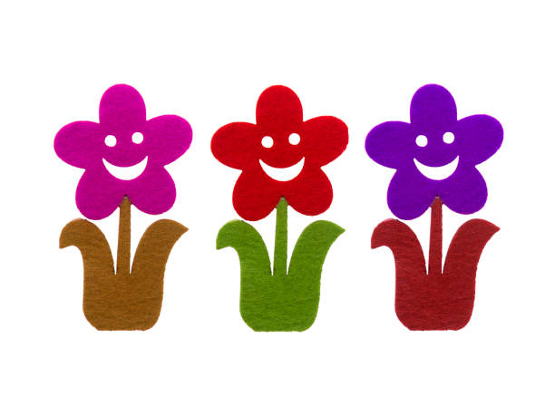 istock Tree Flowers made of felt For decoration work 1303324011