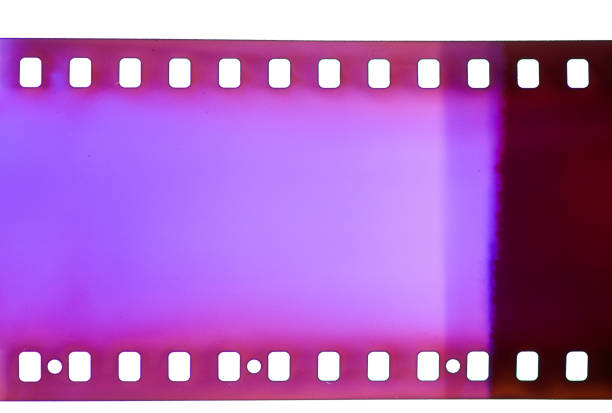 istock Vintage purple film texture 1303325855