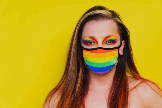 istock Transgender man fights for human rights, lgbt concept 1303329612
