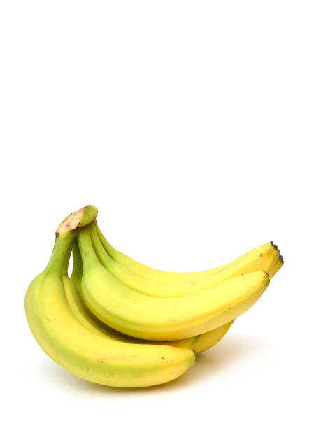 istock Banana bunch isolated on white 1303332892