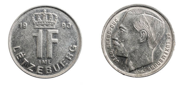 istock One Luxembourg franc on a white isolated background 1303334141
