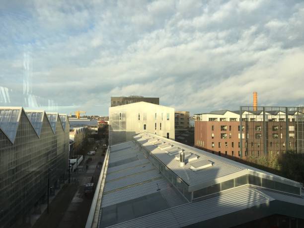 istock Nantes city rooftop view at sunrise 1303337577