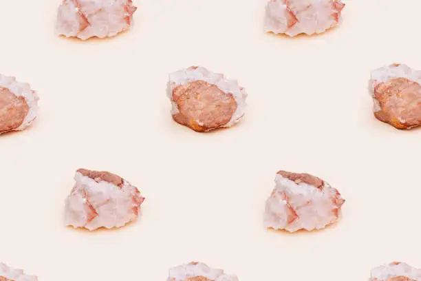Beautiful stone calcite mineral on light background. Natural translucent gemstone solid.