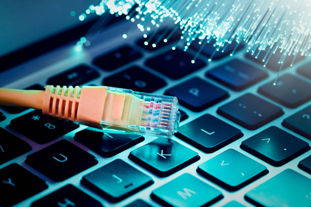 istock High speed fiber optic internet concept 1303343837