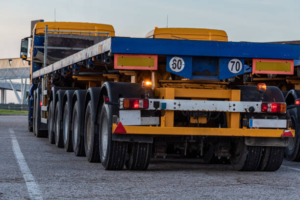 istock Truck for special transport 1303350832