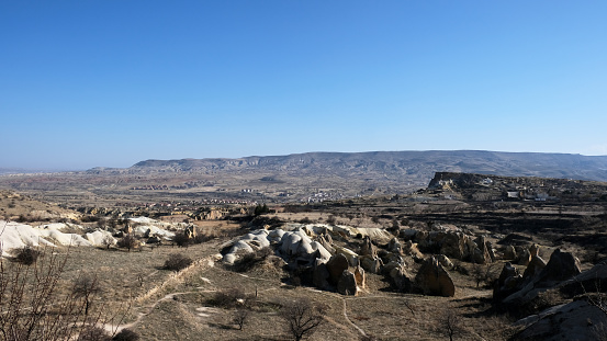 Cappadocia Background View with Fairy Chimneys
