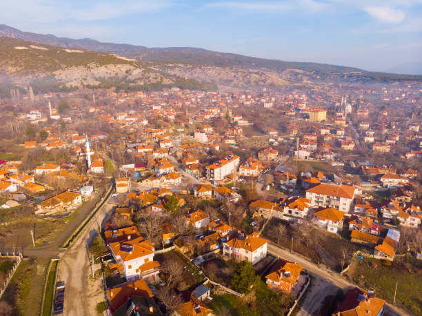 istock Flight over city Golhisar. Turkey 1303354249